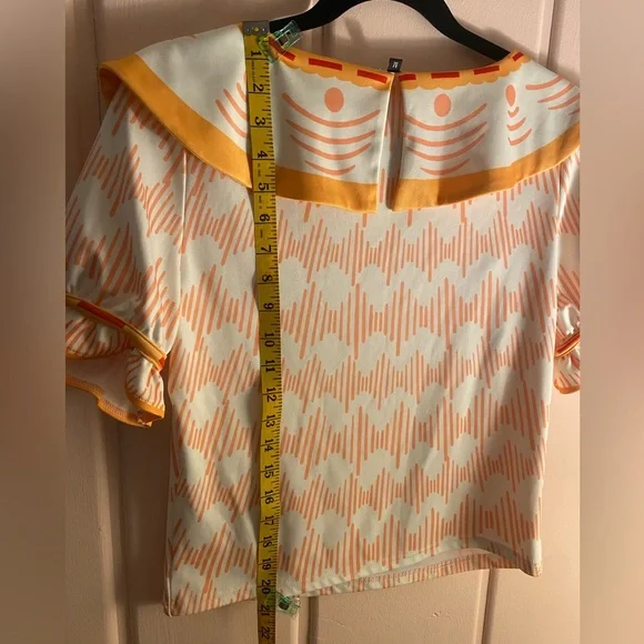 Delores Madrigal Orange and Cream Women's cosplay Top - Picture 2 of 3